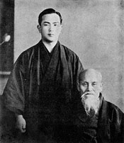 Мастер Уэсиба и Тохэй Сенсей, 1953 г.